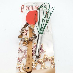 Art & Cook 3 Pc Christmas Holiday Baking Set